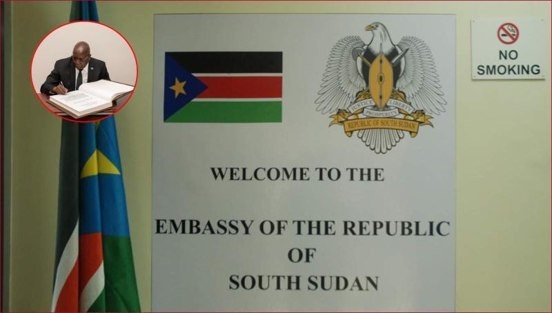 The South Sudanese embassy in Nairobi was closed on Friday, November 7.